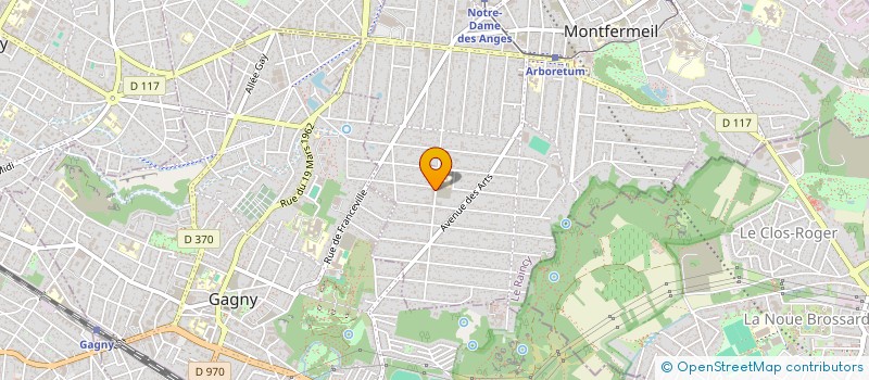 localisation de l'entreprise PALACE BURGER à MONTFERMEIL