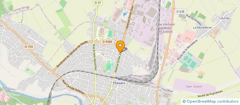 localisation de l'entreprise PALACE DIGILENCE  THOUARS