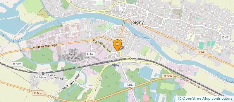 localisation de l'entreprise PALACE EVASION à JOIGNY