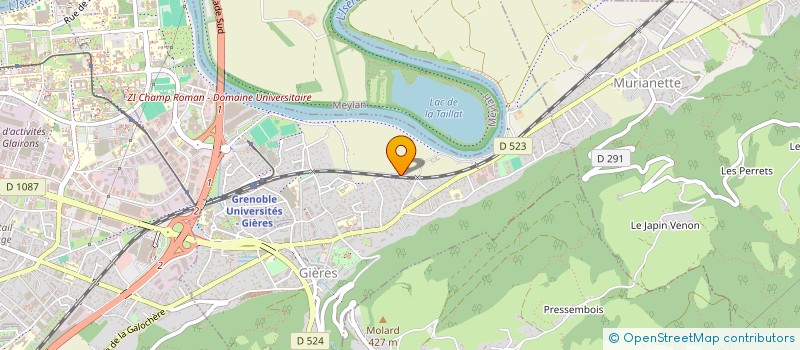 localisation de l'entreprise PALACE PAILLETTES  GIERES