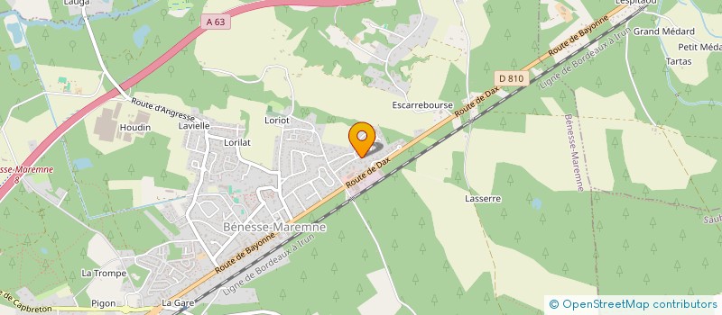 localisation de l'entreprise PALACE PARK  BENESSE-MAREMNE