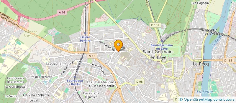 localisation de l'entreprise PALACE SOCIETY CLUB  SAINT-GERMAIN-EN-LAYE