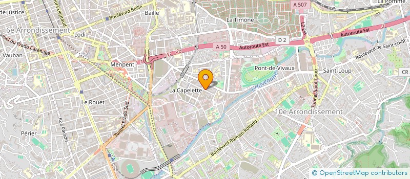 localisation de l'entreprise PALACE TECHNO à MARSEILLE