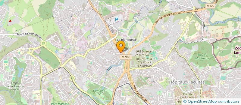 localisation de l'entreprise PALACIN PATRICK ET SYLVAINE à MONTPELLIER