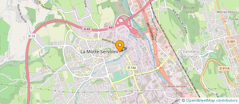 localisation de l'entreprise PALADDIO à LA MOTTE-SERVOLEX