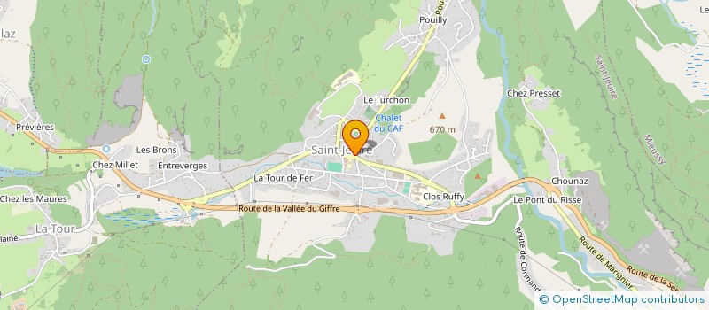 localisation de l'entreprise PALADES  SAINT-JEOIRE