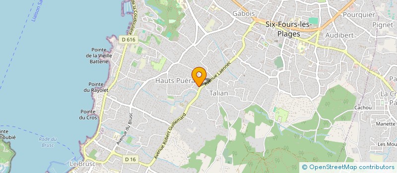 localisation de l'entreprise PALADIN à SIX-FOURS-LES-PLAGES