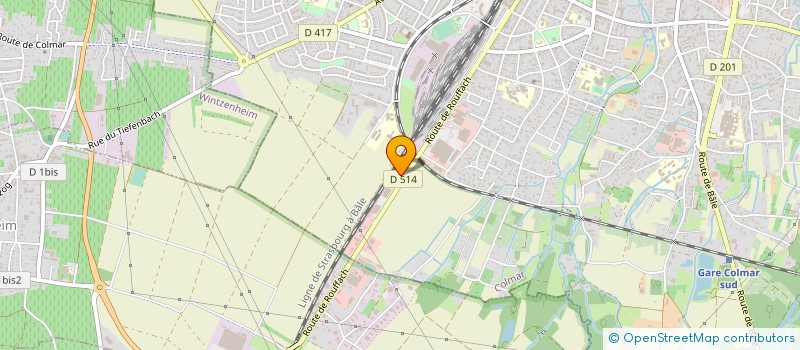 localisation de l'entreprise PALADIUM CLUB  COLMAR