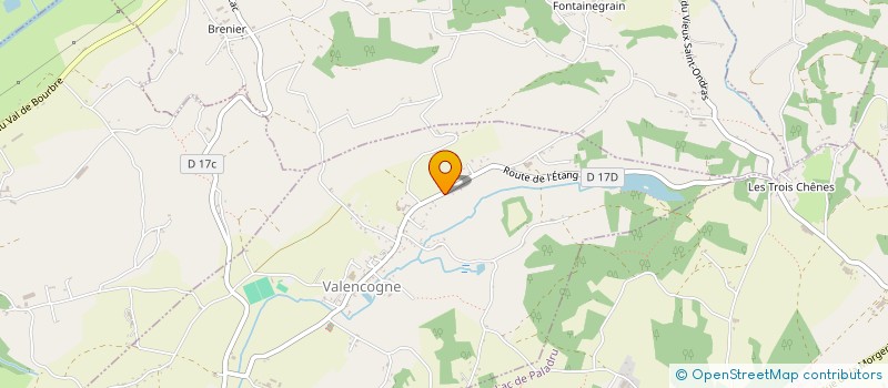 localisation de l'entreprise PALADRU CHAUFFAGE SANITAIRE  VILLAGES DU LAC DE PALADRU