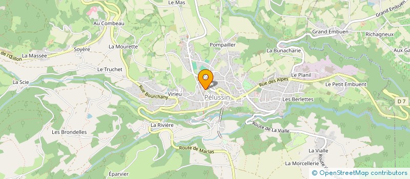 localisation de l'entreprise PALAESTRA  PELUSSIN