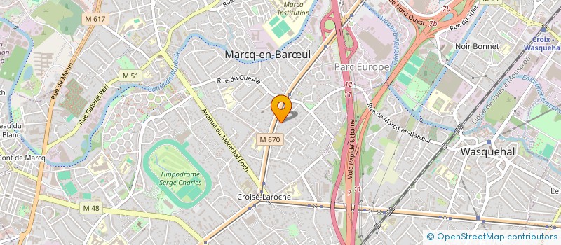 localisation de l'entreprise PALAFOUR à MARCQ-EN-BARŒUL