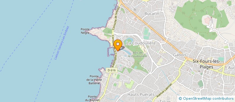 localisation de l'entreprise PALAGA à SIX-FOURS-LES-PLAGES