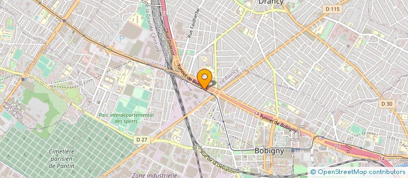localisation de l'entreprise PALAGEST à BOBIGNY
