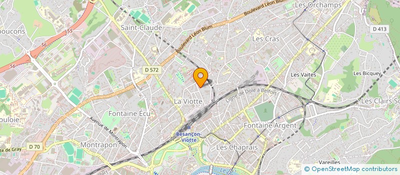 localisation de l'entreprise PALAGEST à BESANCON