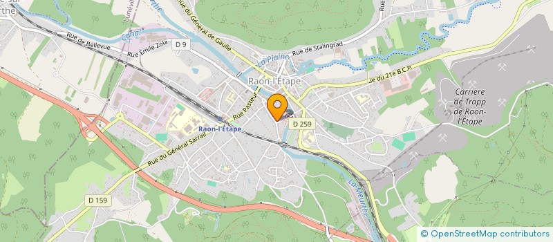 localisation de l'entreprise PALAICKA  RAON-L'ETAPE