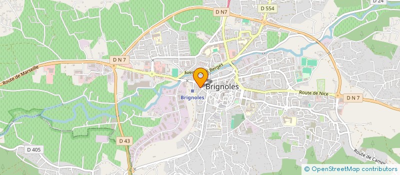 localisation de l'entreprise PALAIS  BRIGNOLES