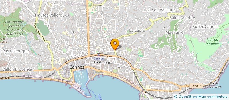 localisation de l'entreprise PALAIS CANNES AZUR à CANNES
