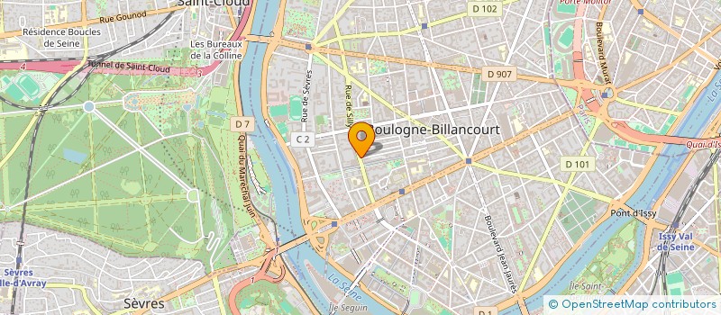 localisation de l'entreprise PALAIS CELESTE à BOULOGNE-BILLANCOURT