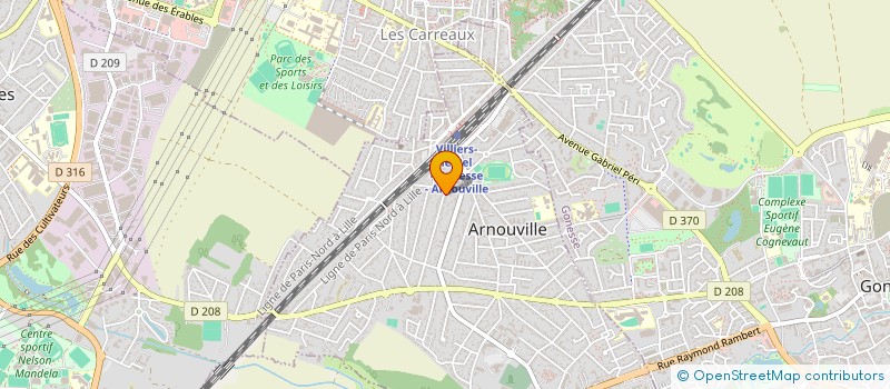 localisation de l'entreprise PALAIS CONSTRUCTION 21  ARNOUVILLE