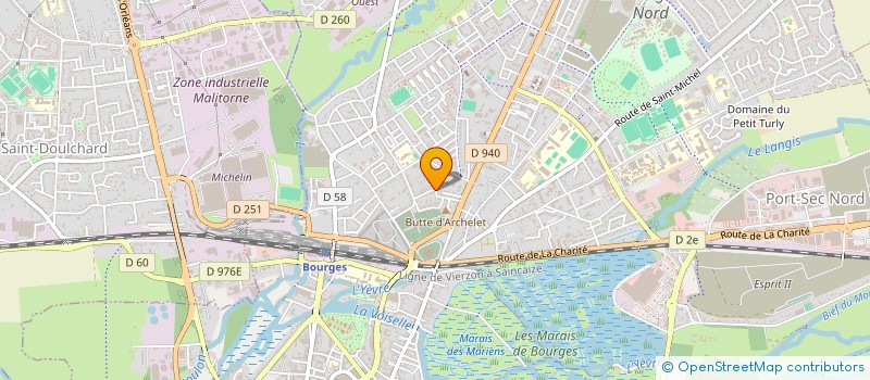 localisation de l'entreprise PALAIS D'ASIE SARL  BOURGES