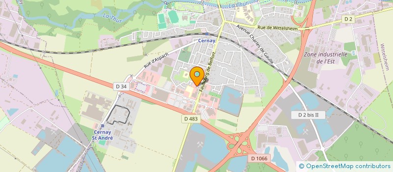 localisation de l'entreprise PALAIS DE CERNAY  CERNAY