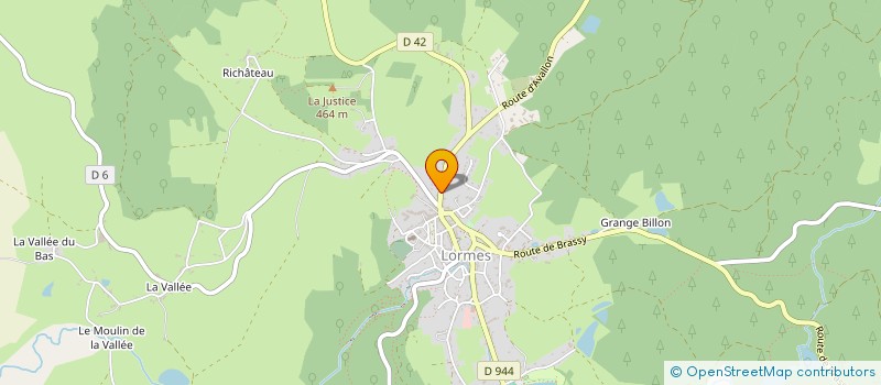 localisation de l'entreprise PALAIS DE L'ORMERIE  LORMES