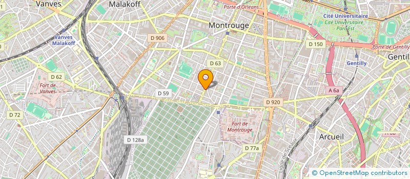 localisation de l'entreprise PALAIS DE RUI AN  MONTROUGE