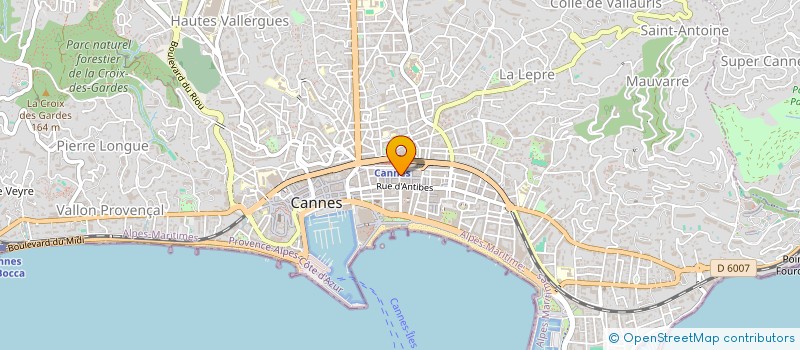 localisation de l'entreprise PALAIS DES JEUX à CANNES