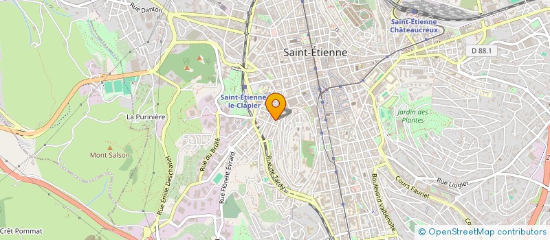 localisation de l'entreprise PALAIS DES VIANDES à SAINT-ETIENNE