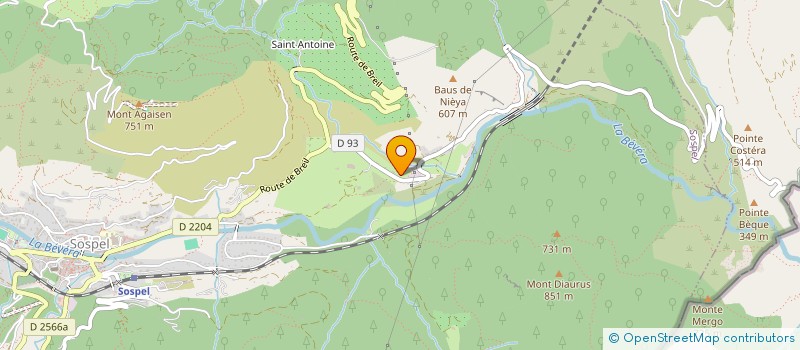 localisation de l'entreprise PALAIS DU GOLF  SOSPEL