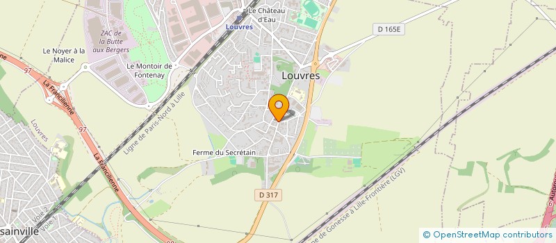 localisation de l'entreprise PALAIS DU LOUVRES  LOUVRES