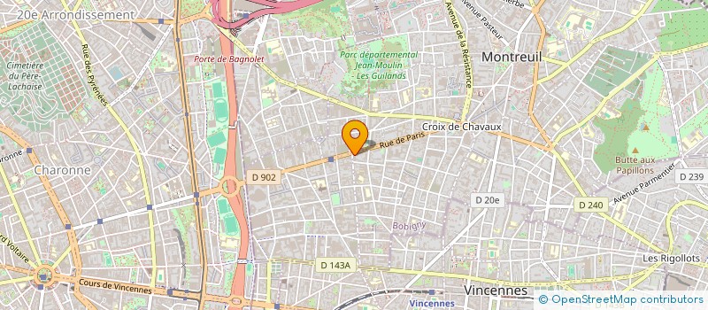localisation de l'entreprise PALAIS DU MEUBLE à MONTREUIL