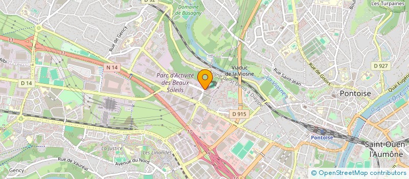 localisation de l'entreprise PALAIS EUROPE AUTO  OSNY