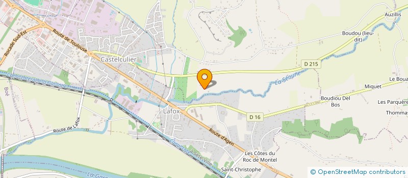 localisation de l'entreprise PALAIS GALLIEN FONDAUDEGE  CASTELCULIER