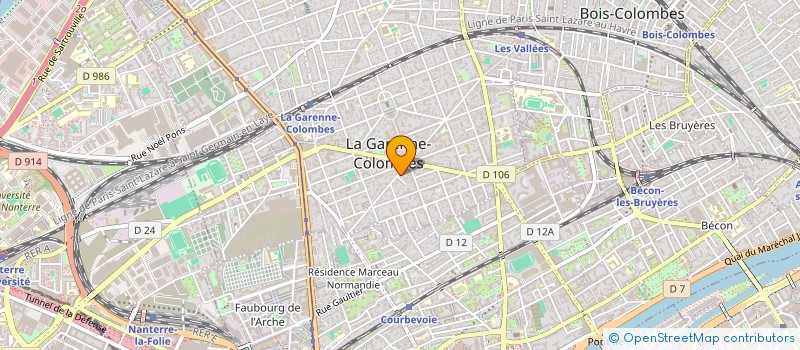 localisation de l'entreprise PALAIS INDIEN à LA GARENNE-COLOMBES