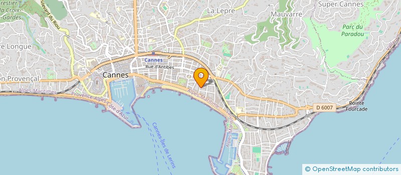localisation de l'entreprise PALAIS L AUGUSTA à CANNES