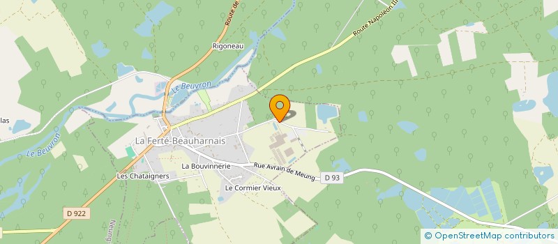 localisation de l'entreprise PALAIS LA TUILERIE  LA FERTE-BEAUHARNAIS