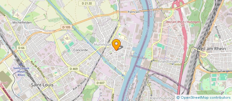 localisation de l'entreprise PALAIS THAI  HUNINGUE