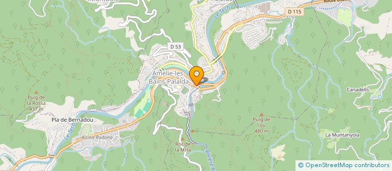 localisation de l'entreprise PALALDA OPTIQUE  AMELIE-LES-BAINS-PALALDA