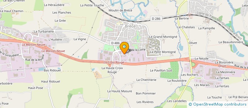 localisation de l'entreprise PALAMATIC FRANCE à BRECE