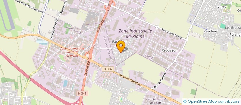 localisation de l'entreprise PALAMET  GENAS