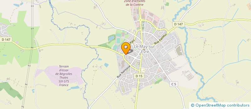 localisation de l'entreprise PALAMY STE à LE MAY-SUR-EVRE