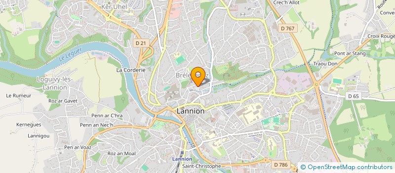 localisation de l'entreprise PALANCA  LANNION