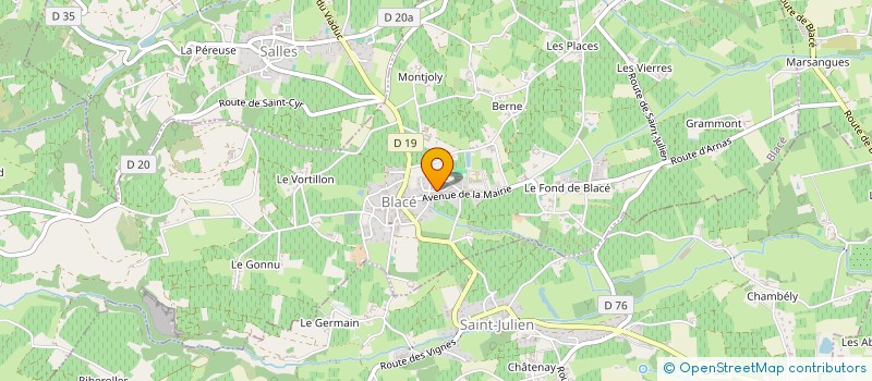 localisation de l'entreprise PALANCHON FRERES IMMOBILIER  BLACE