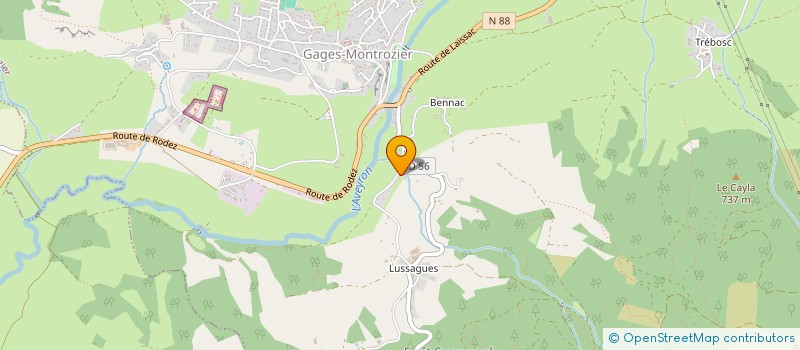 localisation de l'entreprise PALANGEOLES  AGEN-D AVEYRON