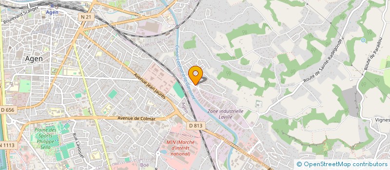 localisation de l'entreprise PALAPRAT 16  BON-ENCONTRE