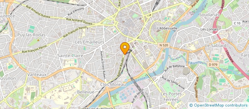 localisation de l'entreprise PALARD GASTRONOMIE à LIMOGES