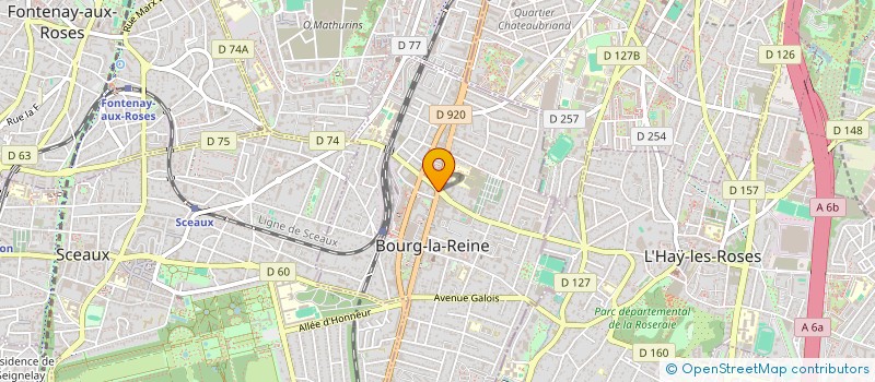 localisation de l'entreprise PALAROMA OPTIC à BOURG LA REINE