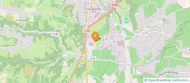 localisation de l'entreprise PALAS  VOURLES