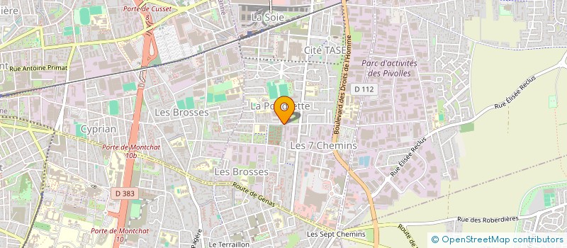 localisation de l'entreprise PALAS CARRELAGE à VAULX-EN-VELIN